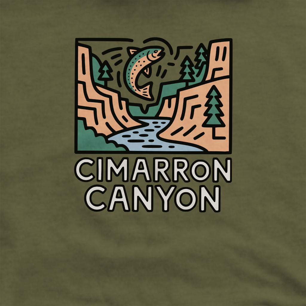 Cimarron Canyon State Park Crewneck Sweatshirt Adventure and Outdoors Themed Sweatshirt