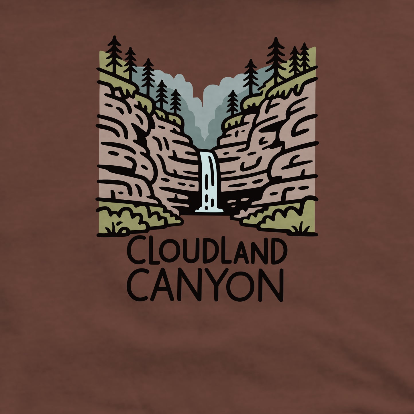 Cloudland Canyon State Park Crewneck Sweatshirt Adventure and Outdoors Themed Sweatshirt