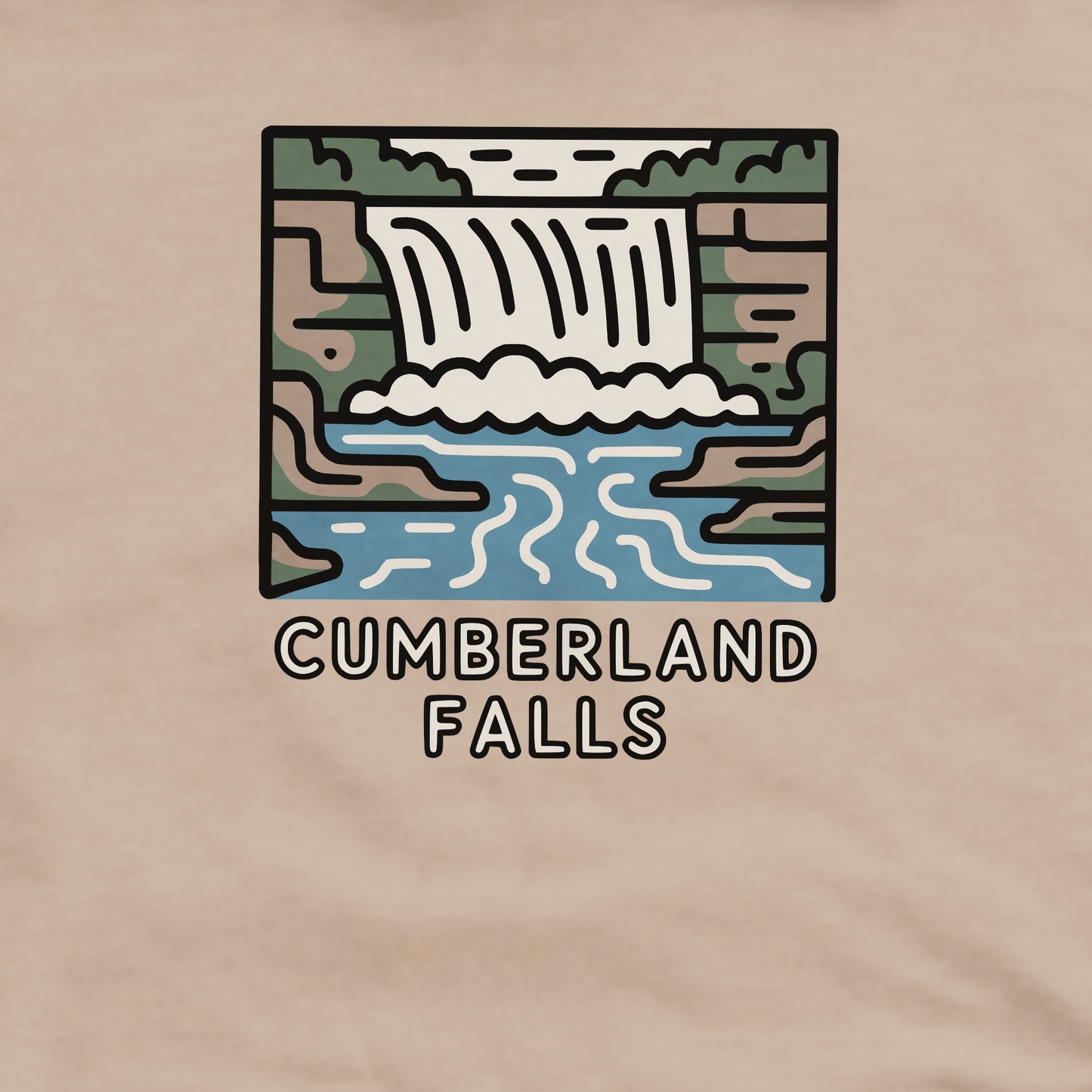 Cumberland Falls State Park Crewneck Sweatshirt Adventure and Outdoors Themed Sweatshirt