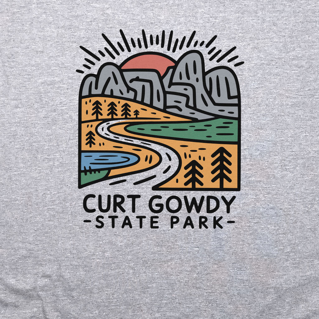 Curt Gowdy State Park Crewneck Sweatshirt Adventure and Outdoors Themed Sweatshirt