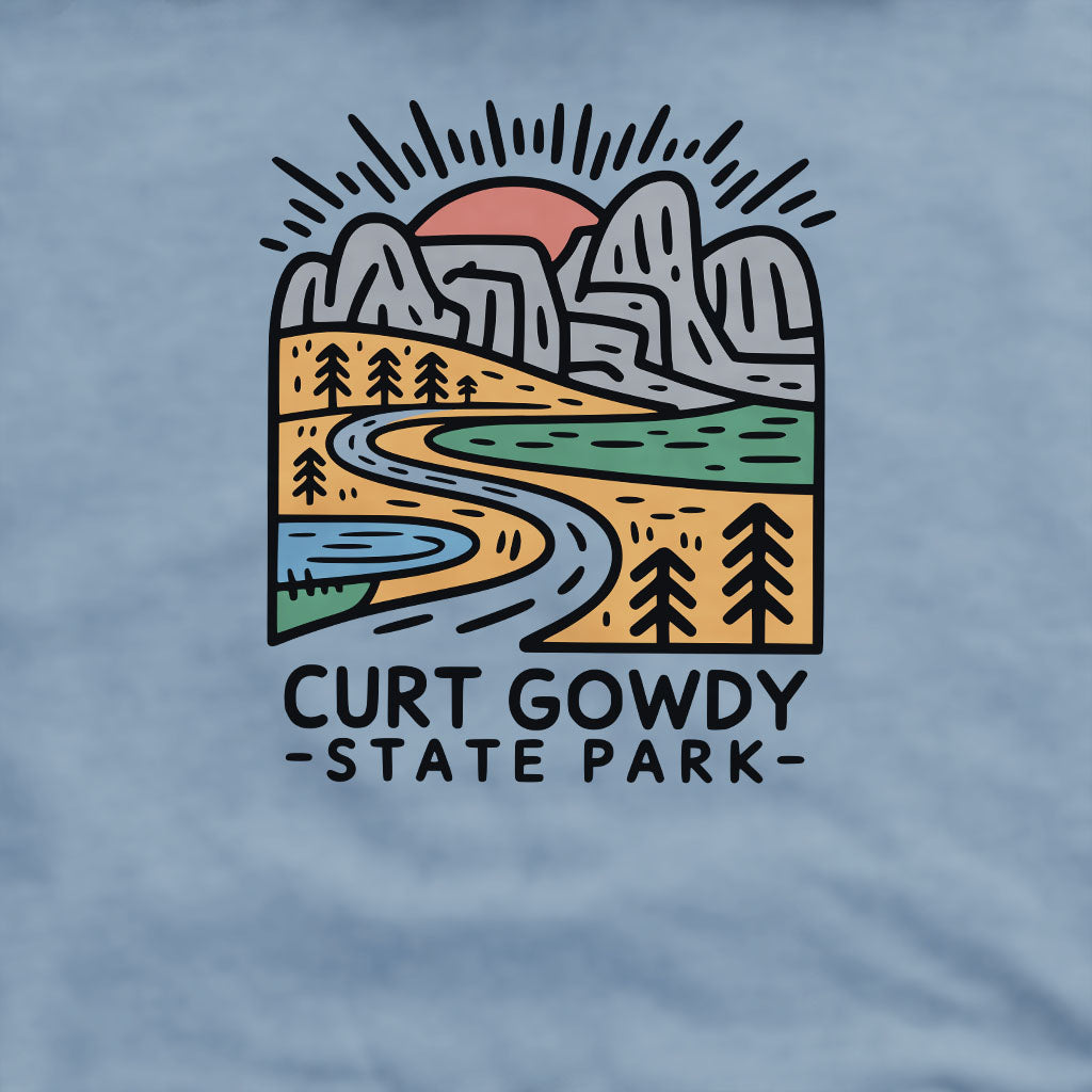 Curt Gowdy State Park Crewneck Sweatshirt Adventure and Outdoors Themed Sweatshirt