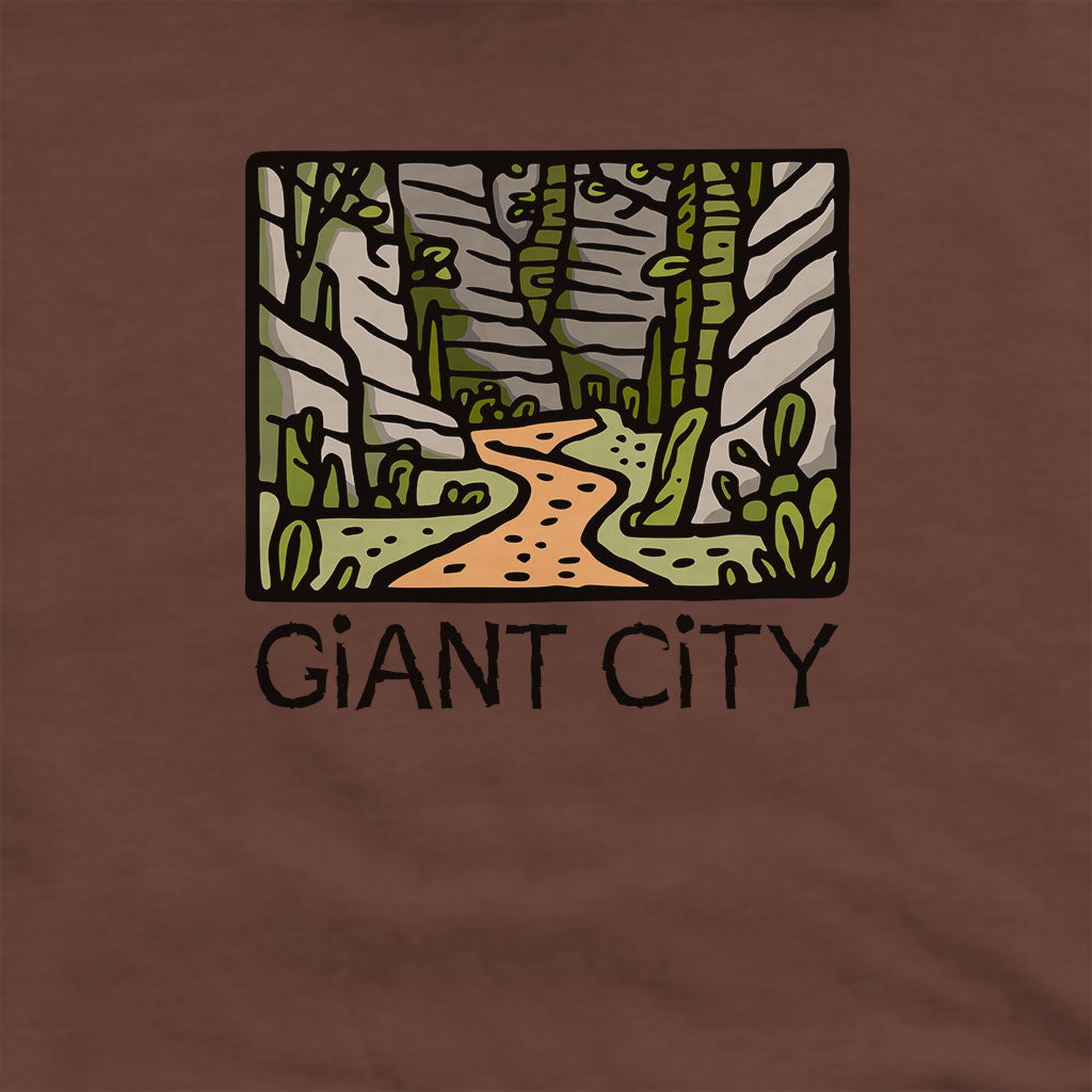 Giant City Hoodie Adventure and Outdoors Themed Hoodie
