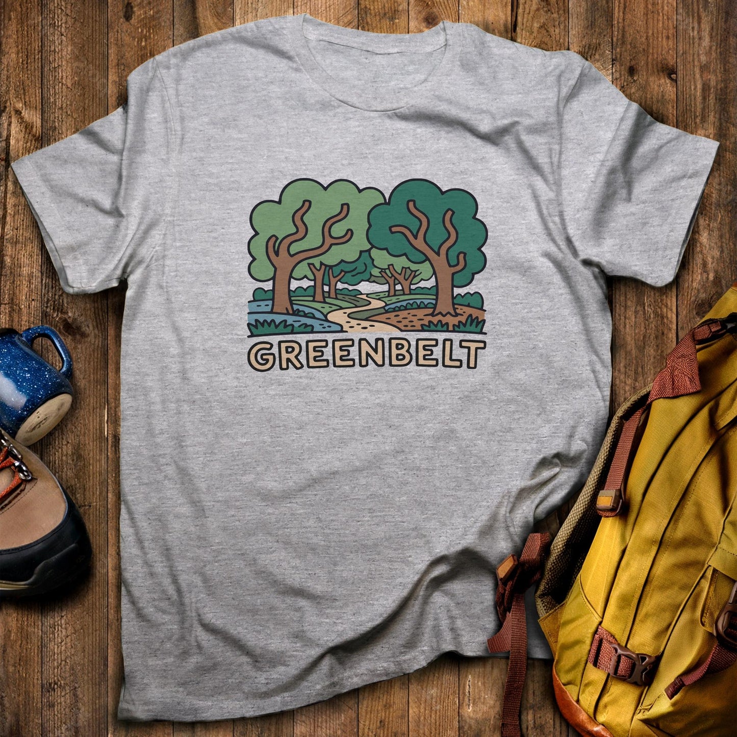 Greenbelt Park T-Shirt Sport Grey Adventure and Outdoors Themed T-Shirt