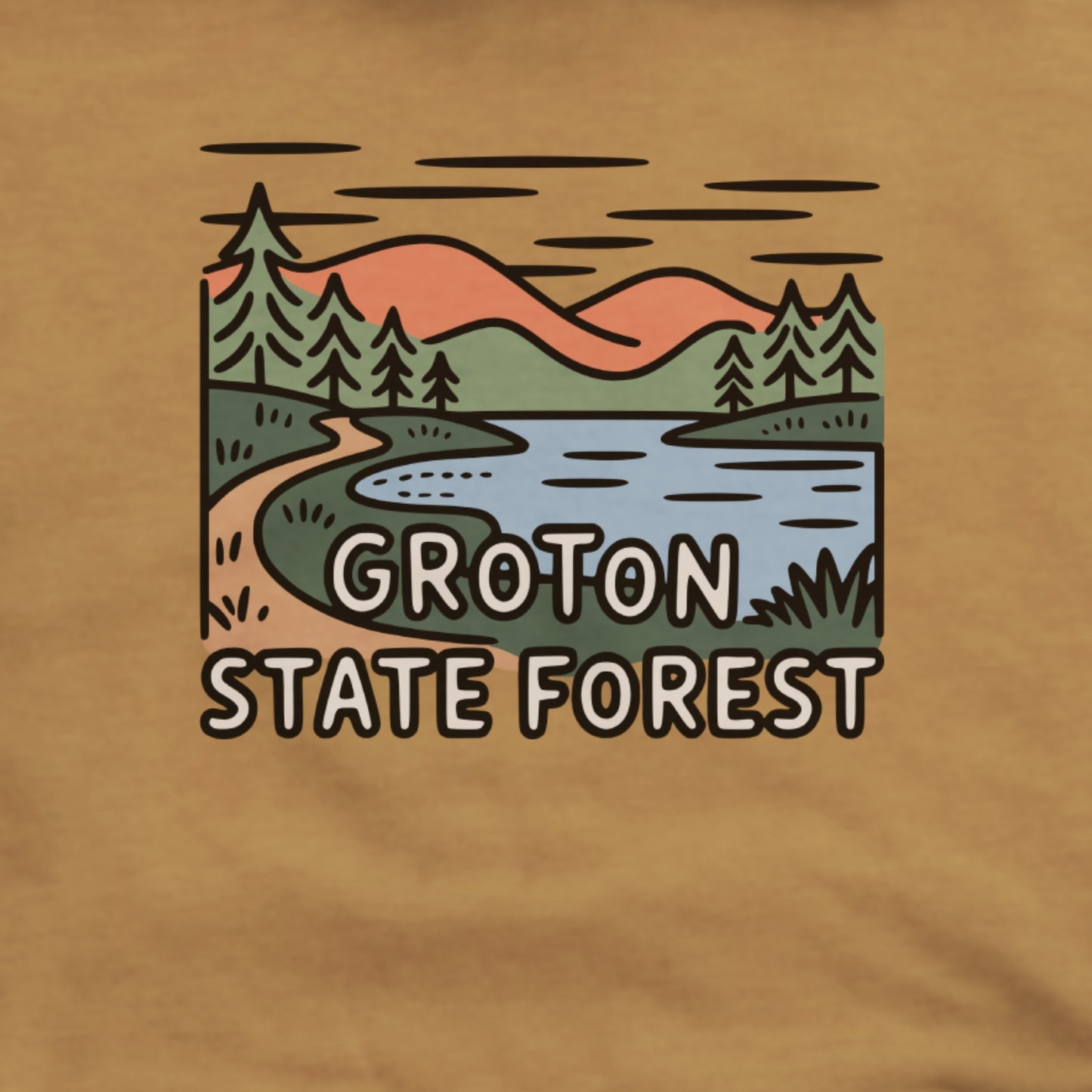 Groton State Forest Hoodie Adventure and Outdoors Themed Hoodie