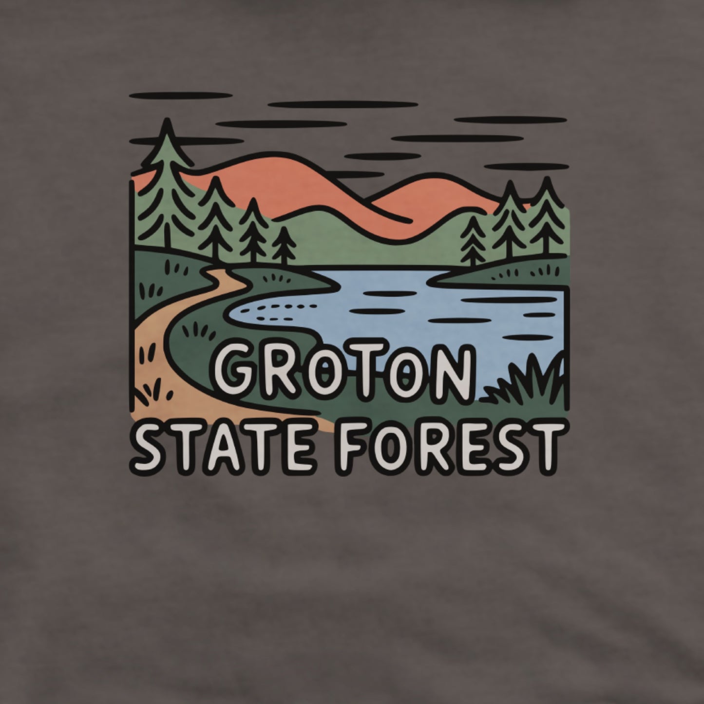 Groton State Forest Hoodie Adventure and Outdoors Themed Hoodie