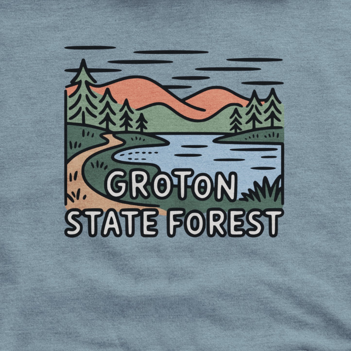 Groton State Forest Hoodie Adventure and Outdoors Themed Hoodie