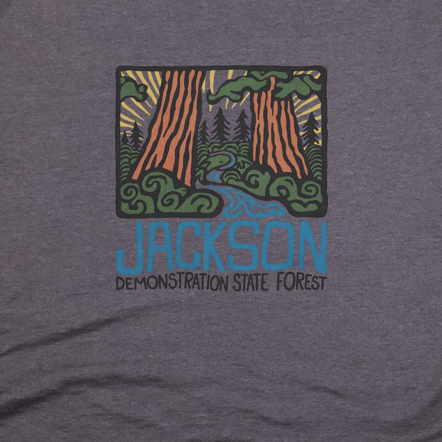 Jackson Demonstration State Forest T-Shirt Adventure and Outdoors Themed T-Shirt