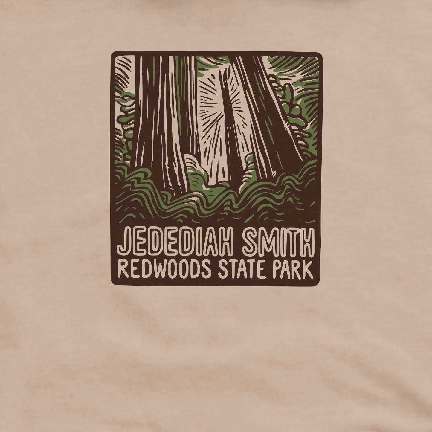 Jedediah Smith Redwoods State Park Crewneck Sweatshirt Adventure and Outdoors Themed Sweatshirt
