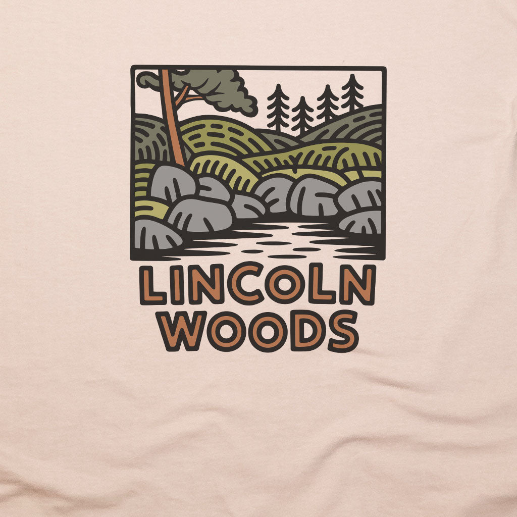 Lincoln Woods T-Shirt Adventure and Outdoors Themed T-Shirt