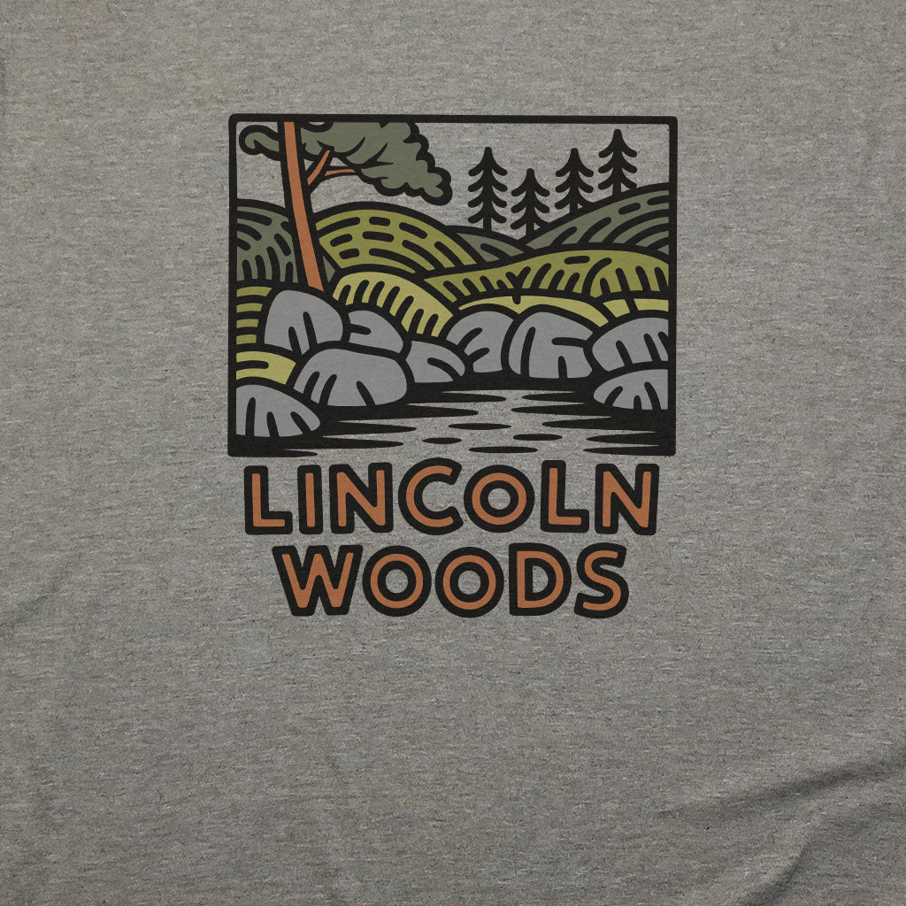 Lincoln Woods T-Shirt Adventure and Outdoors Themed T-Shirt