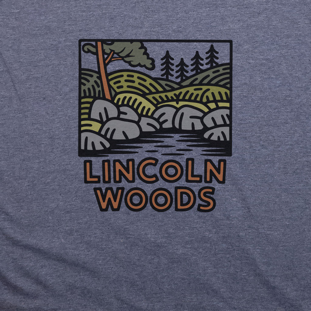 Lincoln Woods T-Shirt Adventure and Outdoors Themed T-Shirt