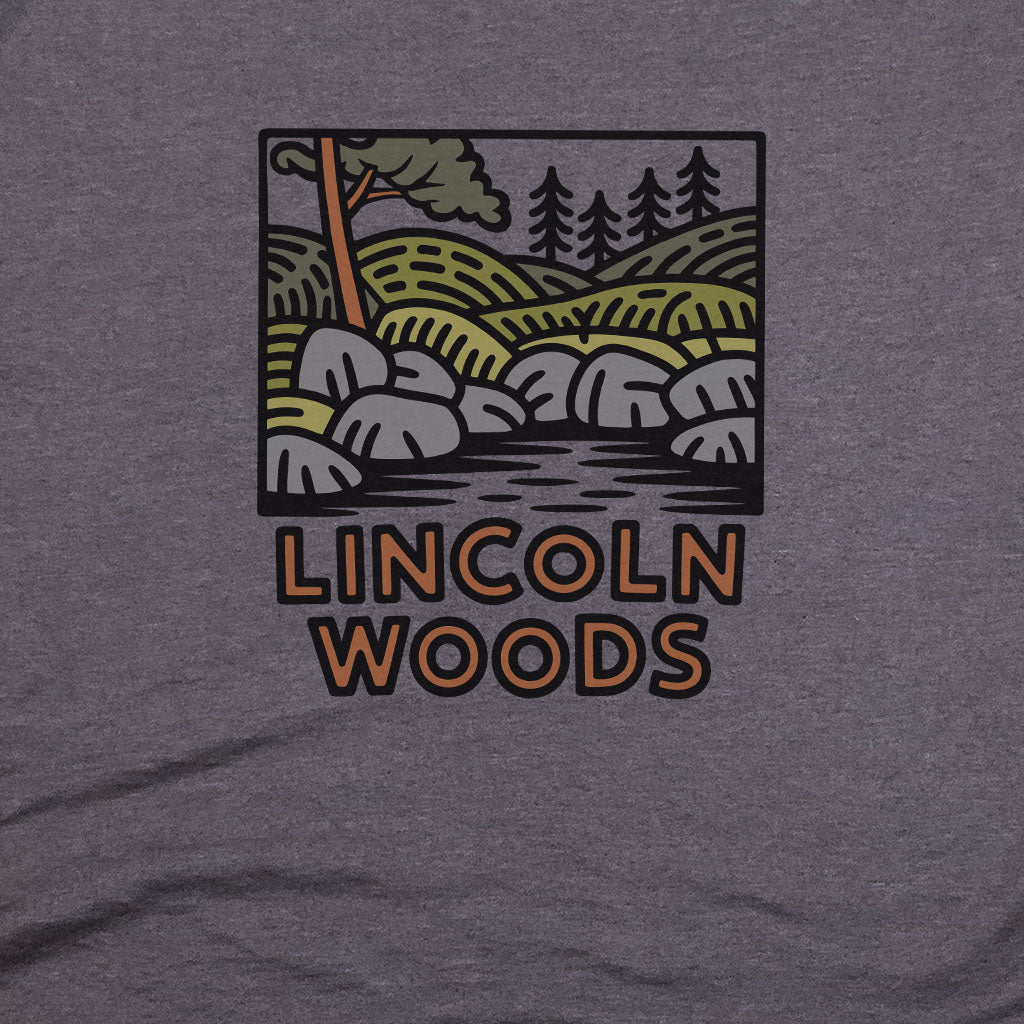 Lincoln Woods T-Shirt Adventure and Outdoors Themed T-Shirt