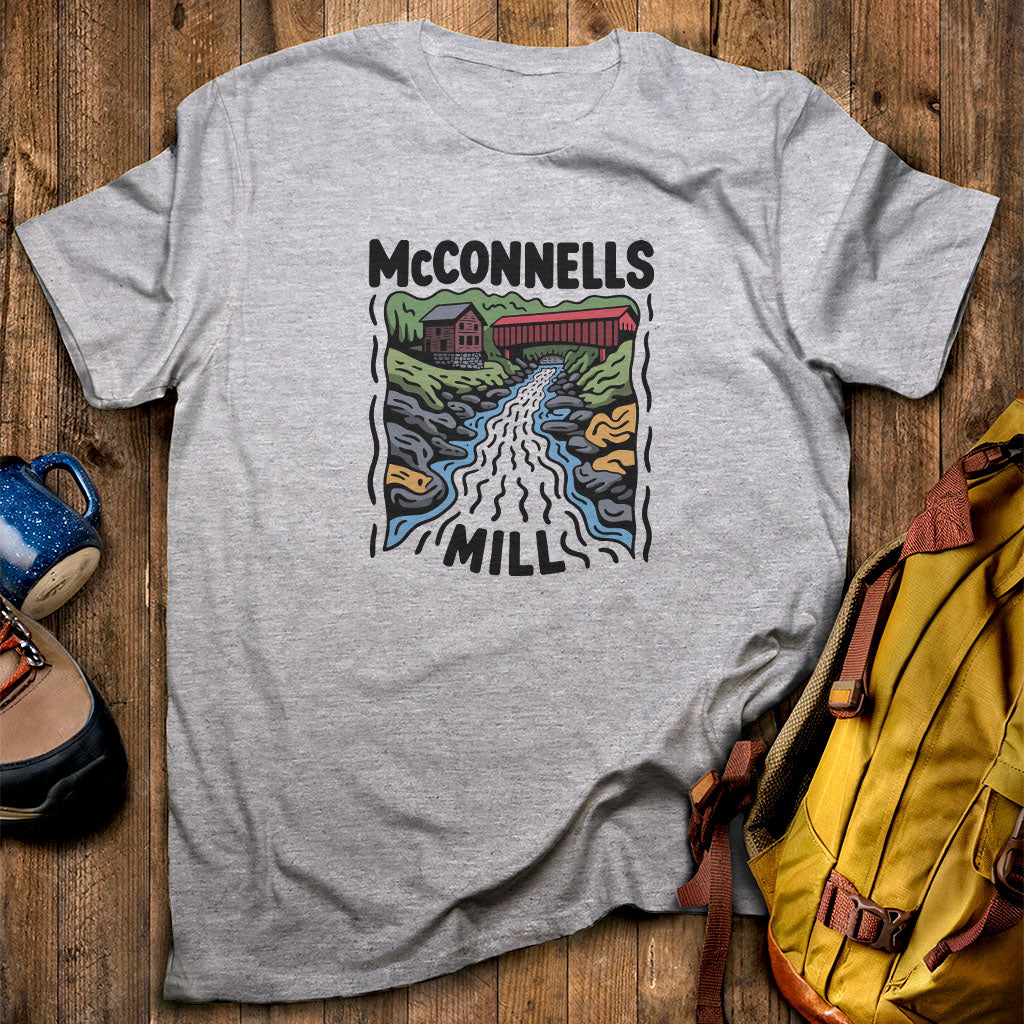 McConnells Mill State Park T-Shirt Sport Grey Adventure and Outdoors Themed T-Shirt