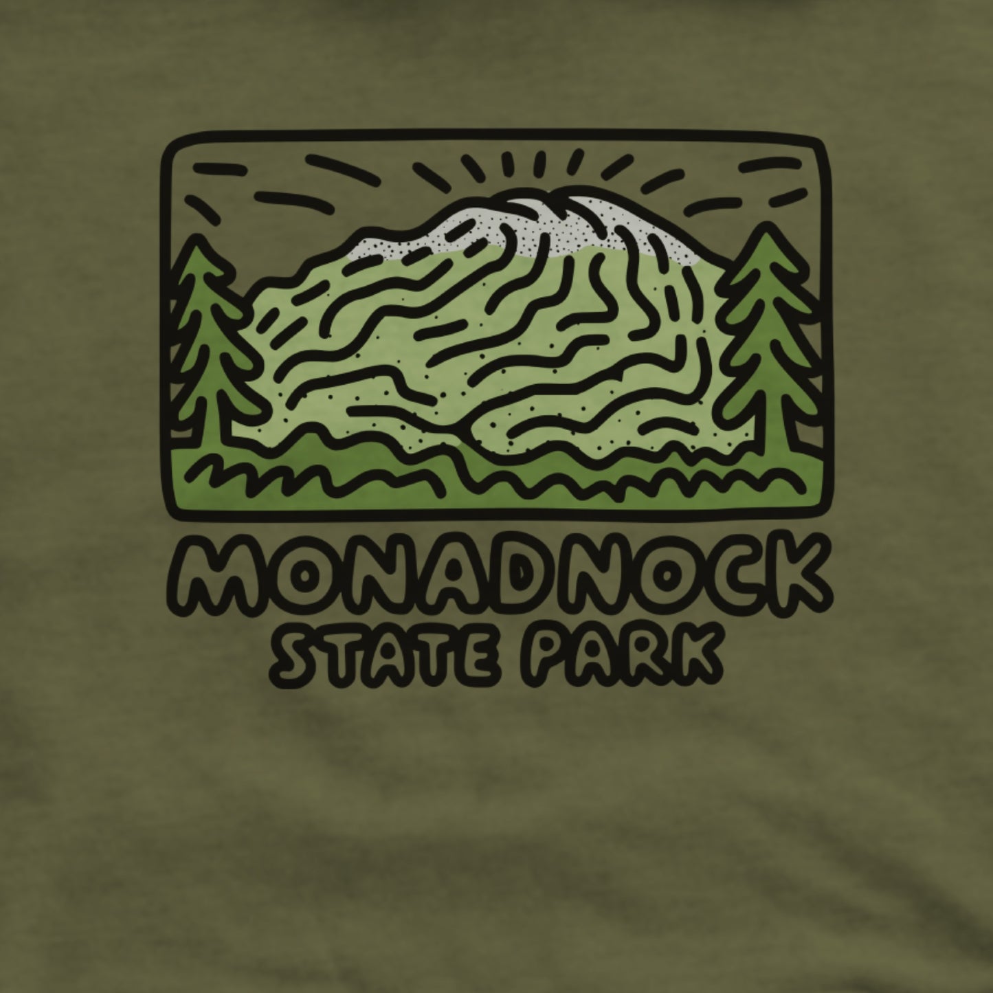 Monadnock State Park Hoodie Adventure and Outdoors Themed Hoodie