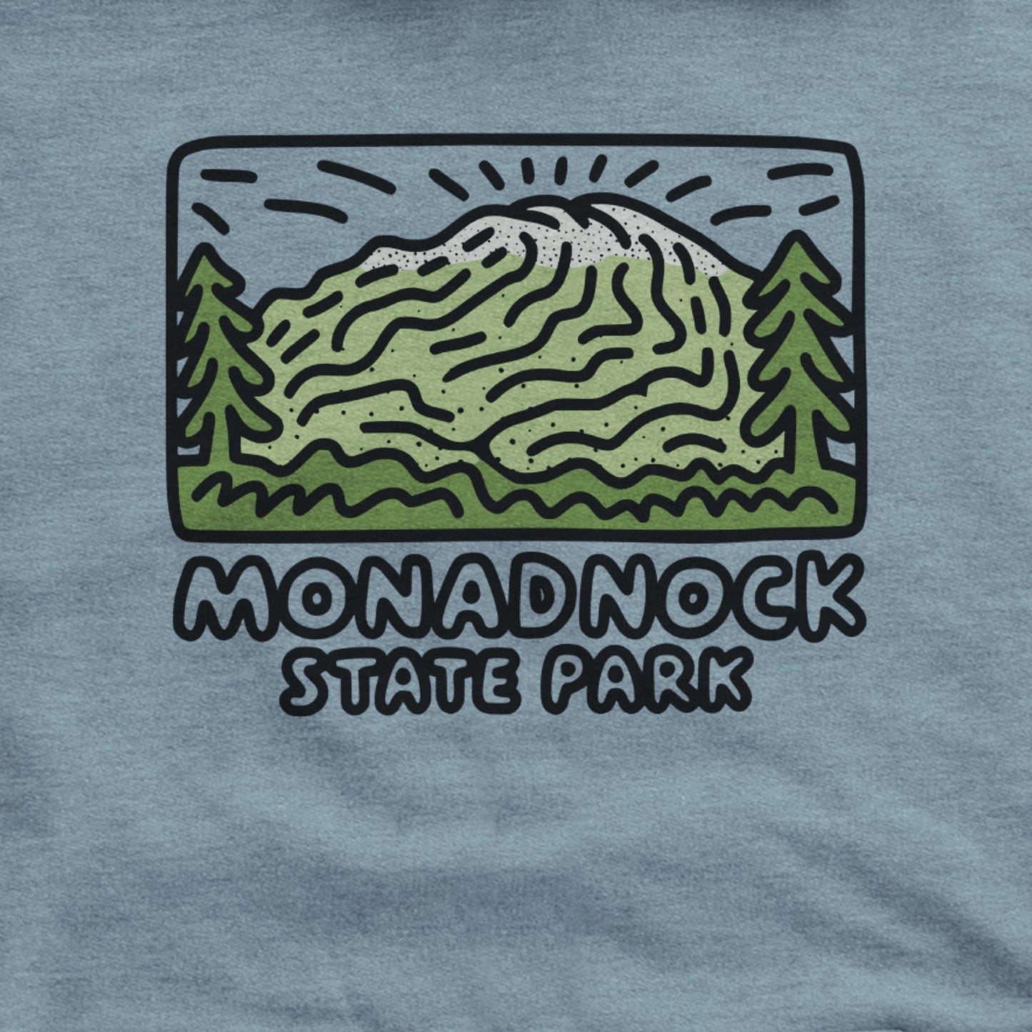 Monadnock State Park Hoodie Adventure and Outdoors Themed Hoodie