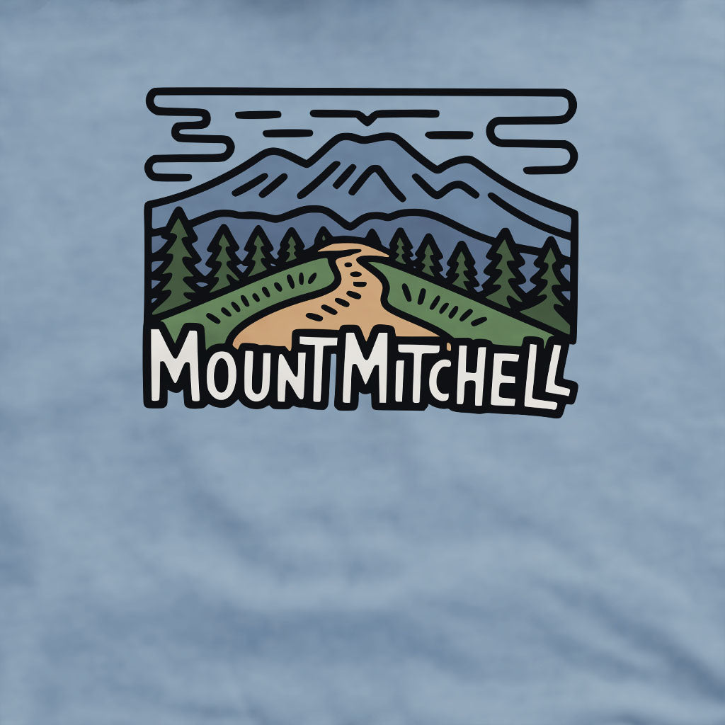 Mount Mitchell Crewneck Sweatshirt Adventure and Outdoors Themed Sweatshirt