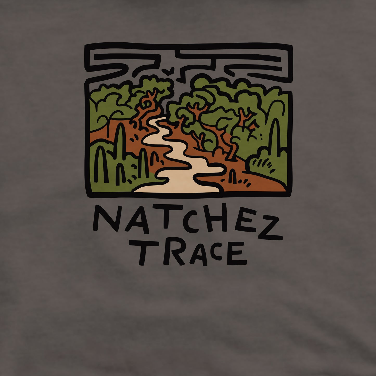 Natchez Trace Crewneck Sweatshirt Adventure and Outdoors Themed Sweatshirt