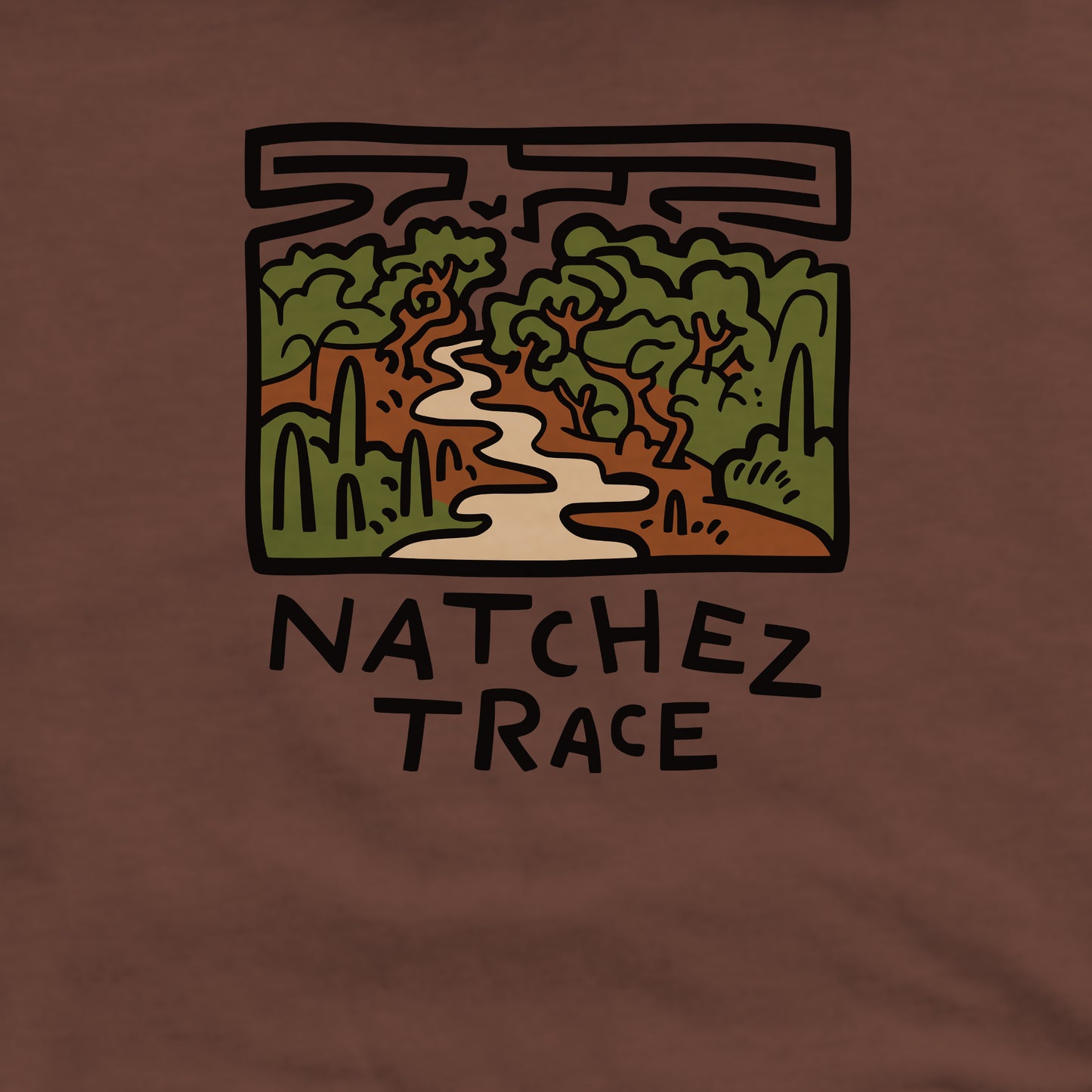 Natchez Trace Crewneck Sweatshirt Adventure and Outdoors Themed Sweatshirt