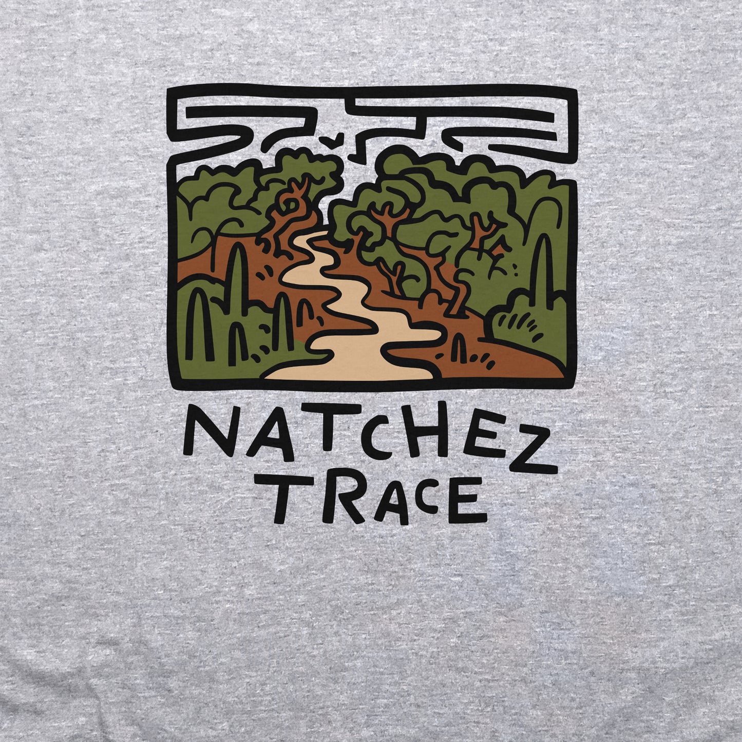 Natchez Trace Crewneck Sweatshirt Adventure and Outdoors Themed Sweatshirt