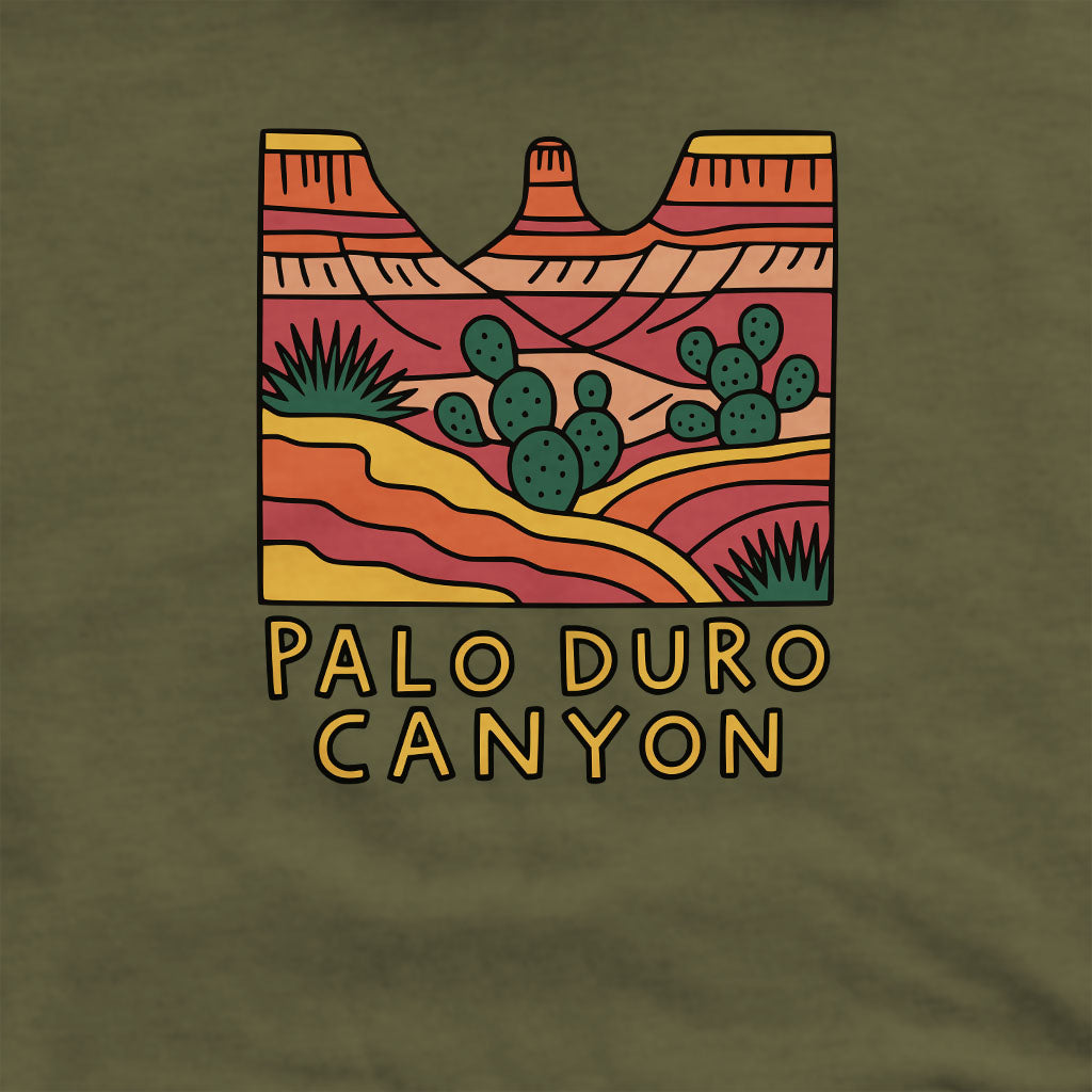 Palo Duro Canyon Crewneck Sweatshirt Adventure and Outdoors Themed Sweatshirt