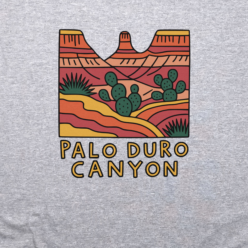 Palo Duro Canyon Crewneck Sweatshirt Adventure and Outdoors Themed Sweatshirt
