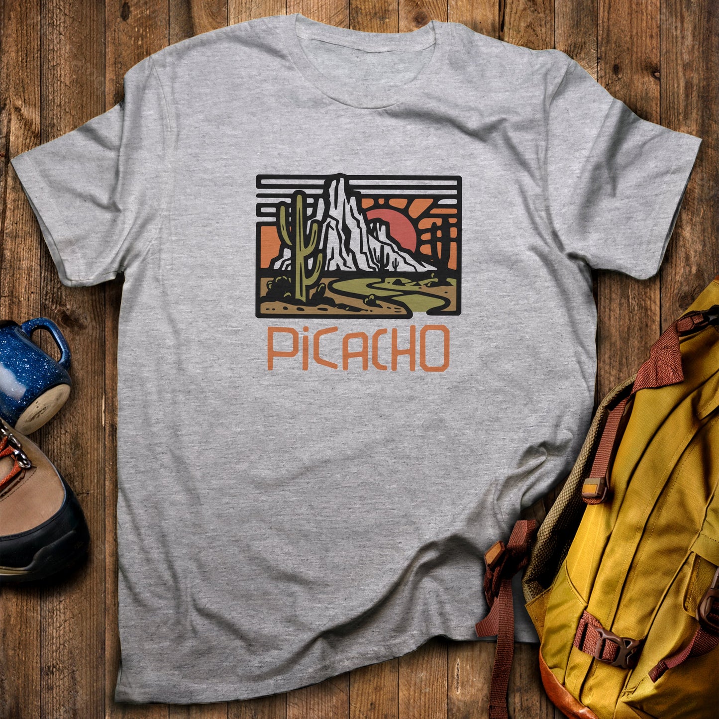 Picacho Peak State Park T-Shirt Sport Grey Adventure and Outdoors Themed T-Shirt
