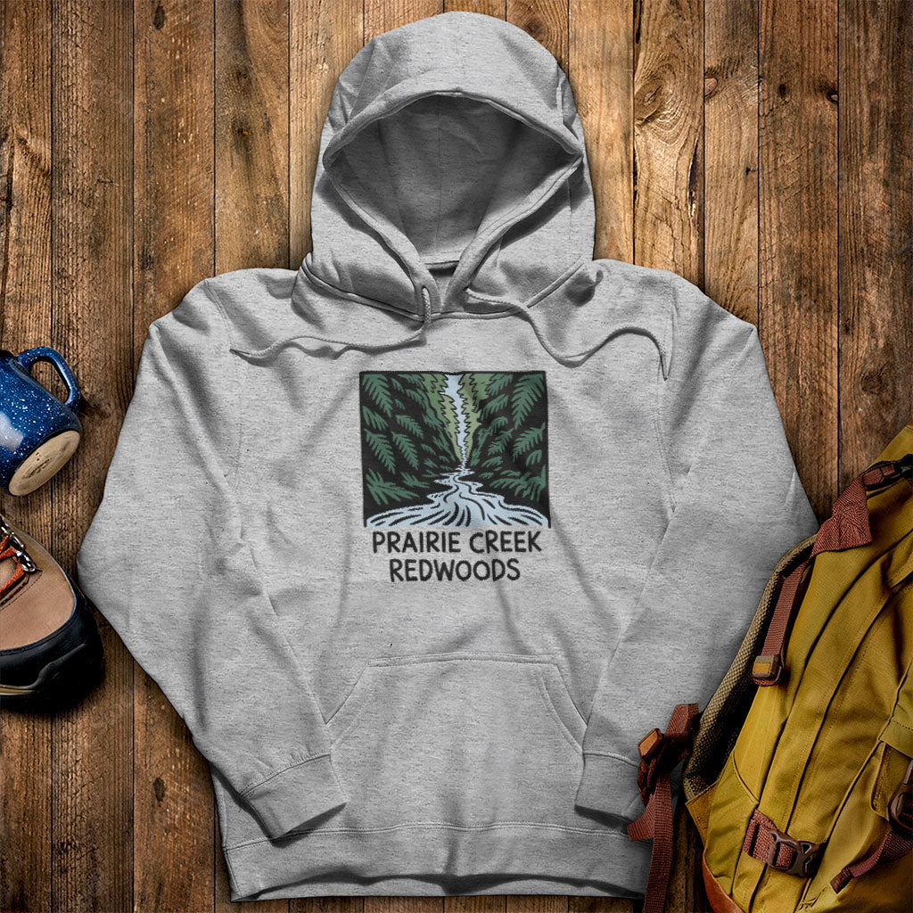 Prairie Creek Redwoods State Park Hoodie Sport Grey Adventure and Outdoors Themed Hoodie