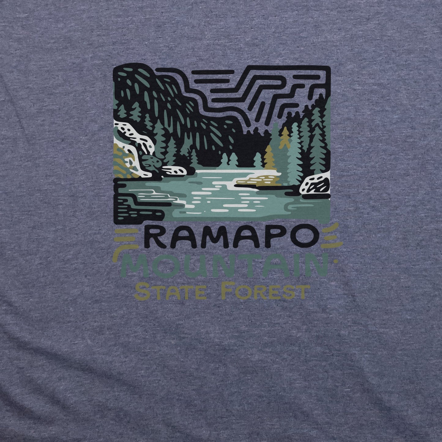 Ramapo Mountain State Forest T-Shirt Adventure and Outdoors Themed T-Shirt