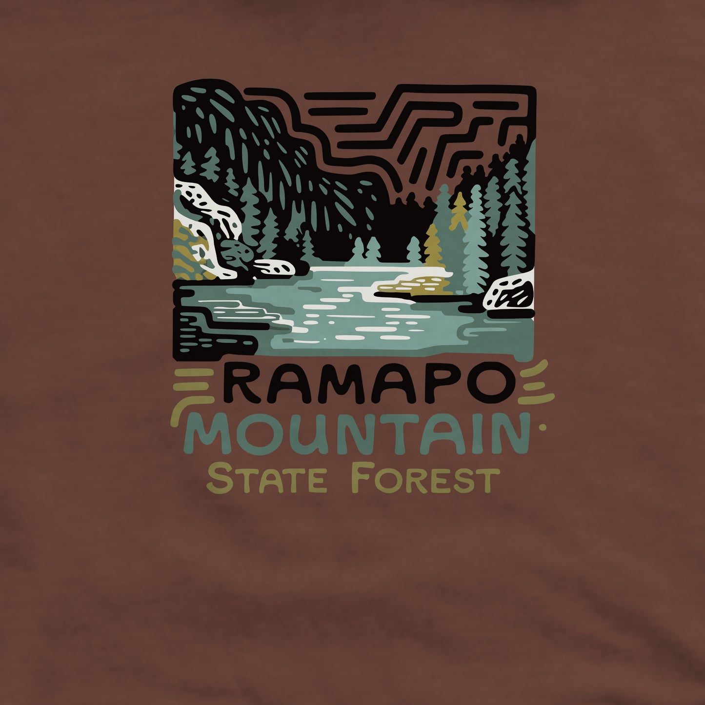 Ramapo Mountain State Forest Crewneck Sweatshirt Adventure and Outdoors Themed Sweatshirt