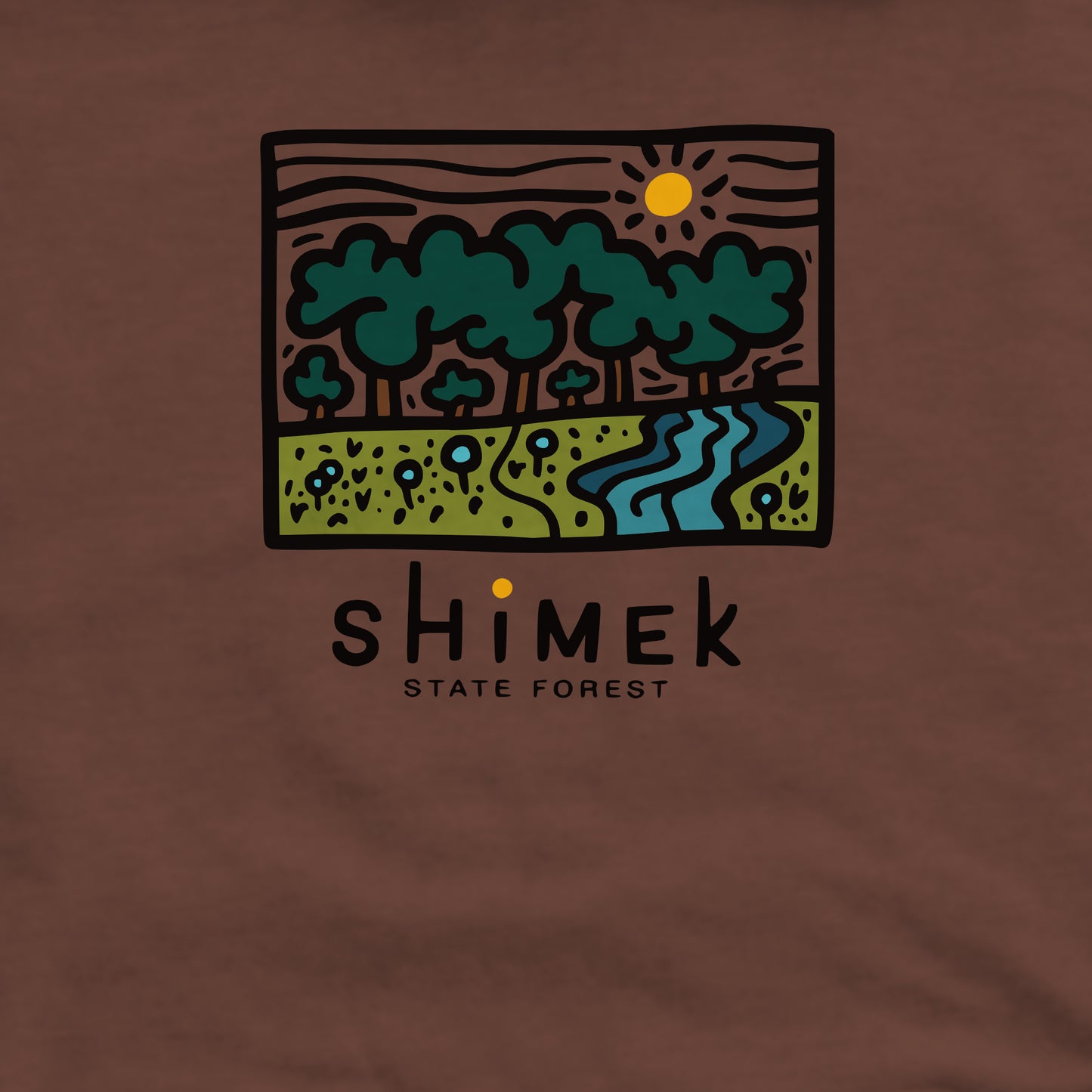 Shimek State Forest Crewneck Sweatshirt Adventure and Outdoors Themed Sweatshirt