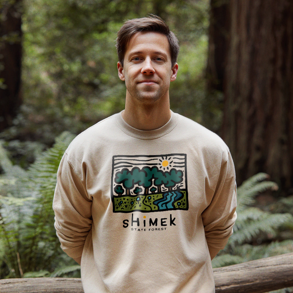 Shimek State Forest Crewneck Sweatshirt Adventure and Outdoors Themed Sweatshirt