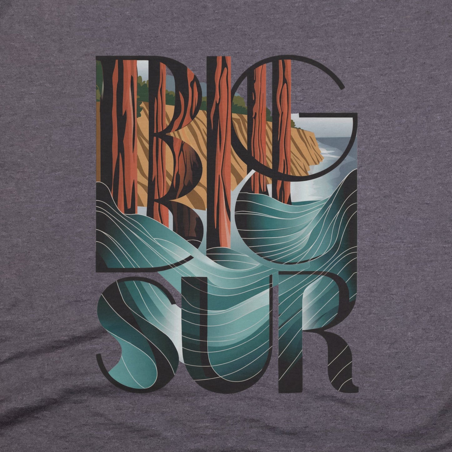 Big Sur State Park T-Shirt Adventure and Outdoors Themed T-Shirt