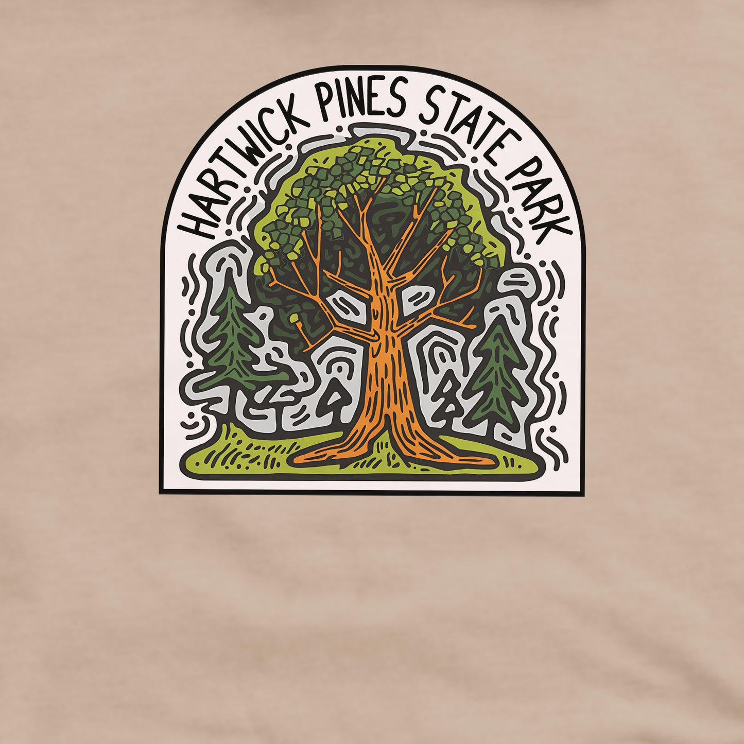 Hartwick Pines State Park Crewneck Sweatshirt Adventure and Outdoors Themed Sweatshirt