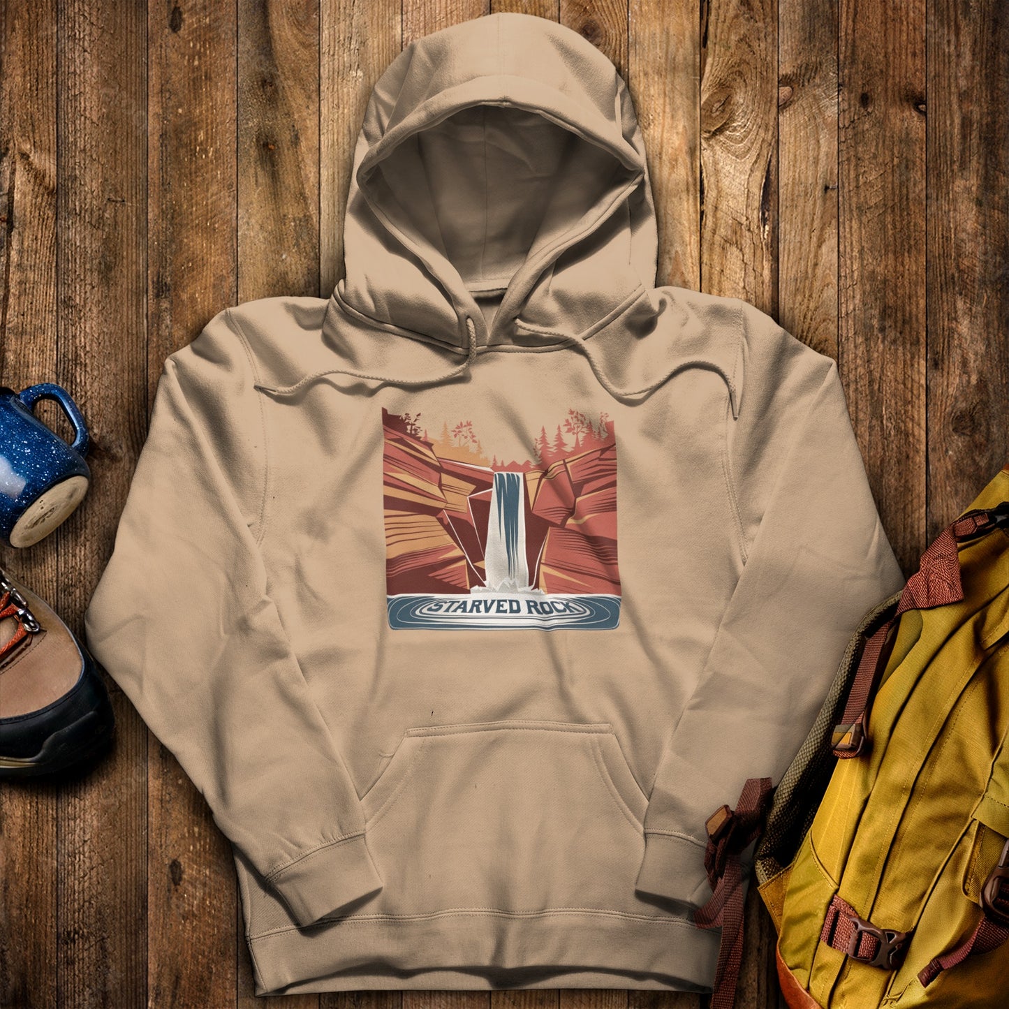 Starved Rock State Park Hoodie Sand Adventure and Outdoors Themed Hoodie