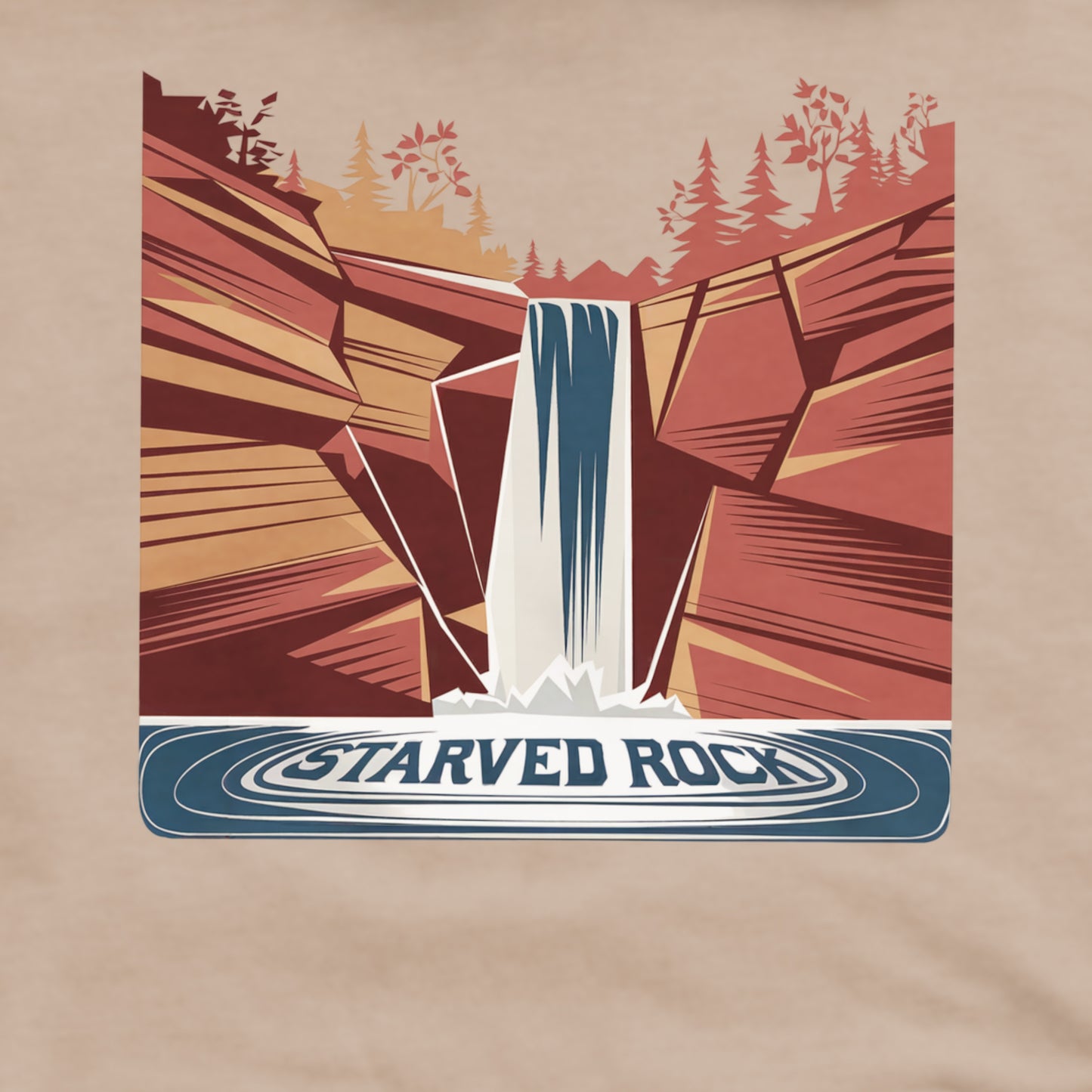 Starved Rock State Park Crewneck Sweatshirt Adventure and Outdoors Themed Sweatshirt