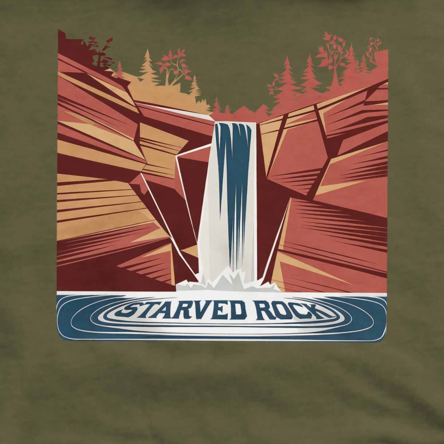 Starved Rock State Park Crewneck Sweatshirt Adventure and Outdoors Themed Sweatshirt