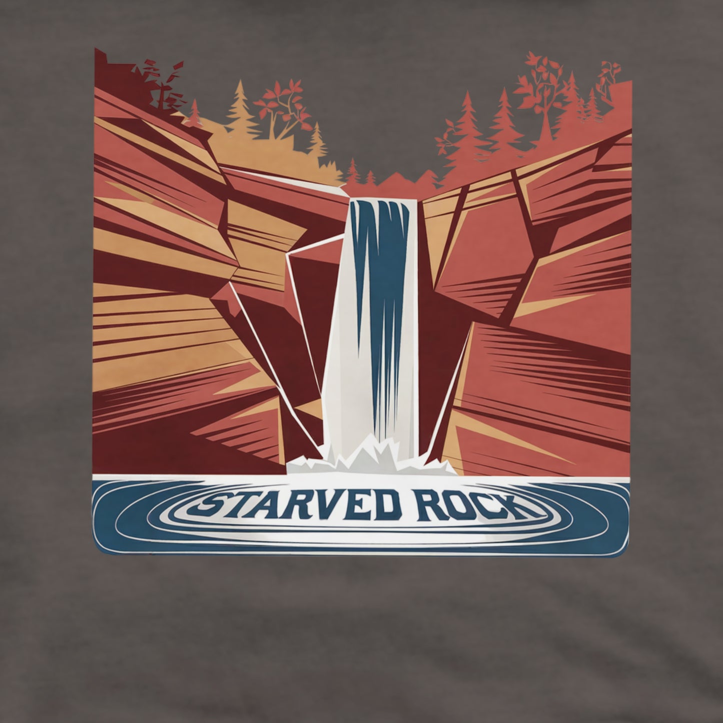 Starved Rock State Park Crewneck Sweatshirt Adventure and Outdoors Themed Sweatshirt
