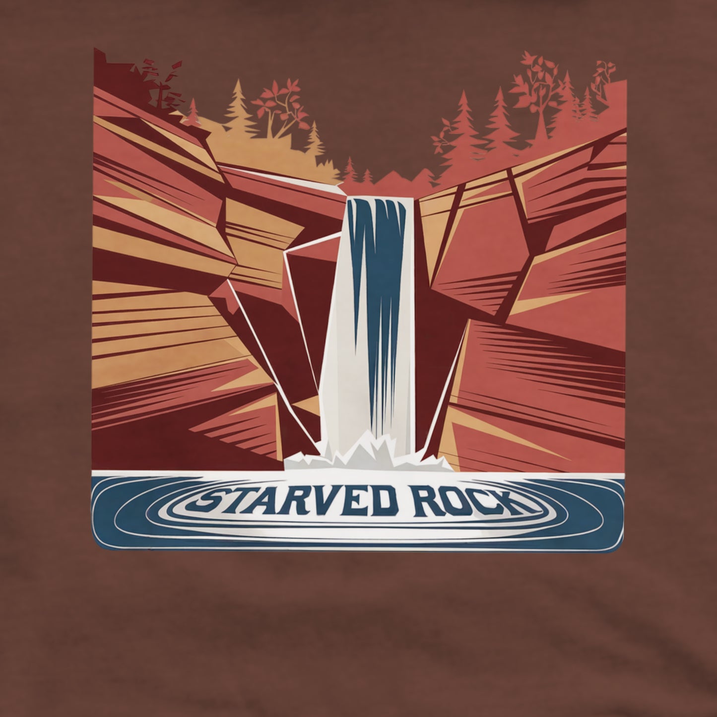 Starved Rock State Park Crewneck Sweatshirt Adventure and Outdoors Themed Sweatshirt