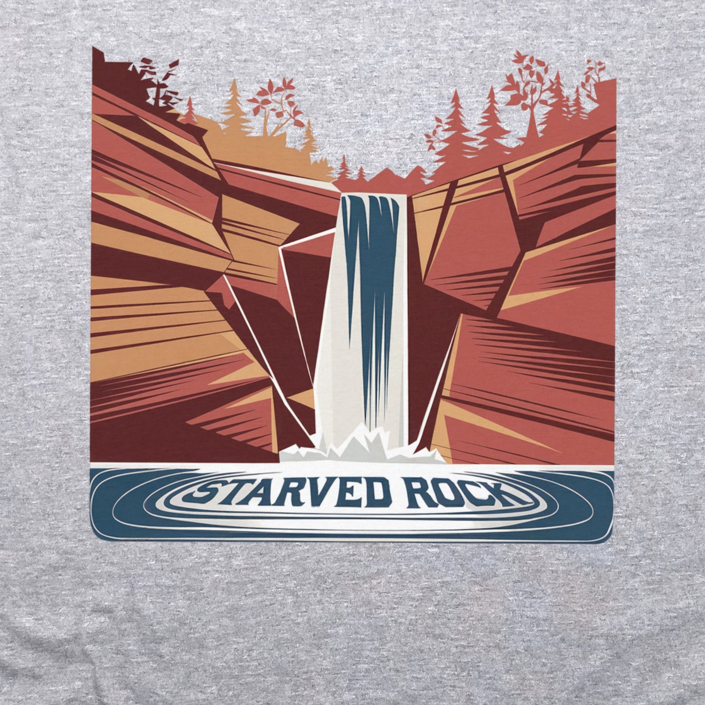 Starved Rock State Park Crewneck Sweatshirt Adventure and Outdoors Themed Sweatshirt