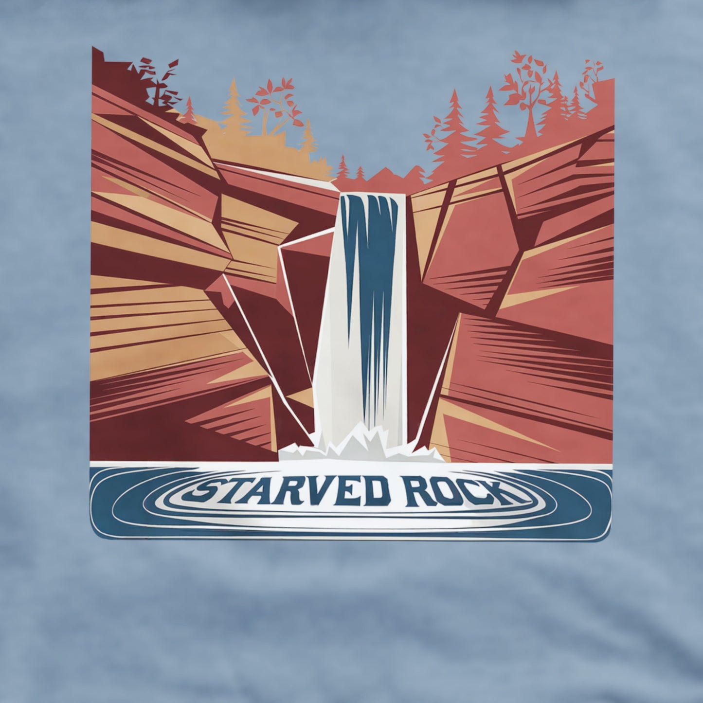 Starved Rock State Park Crewneck Sweatshirt Adventure and Outdoors Themed Sweatshirt