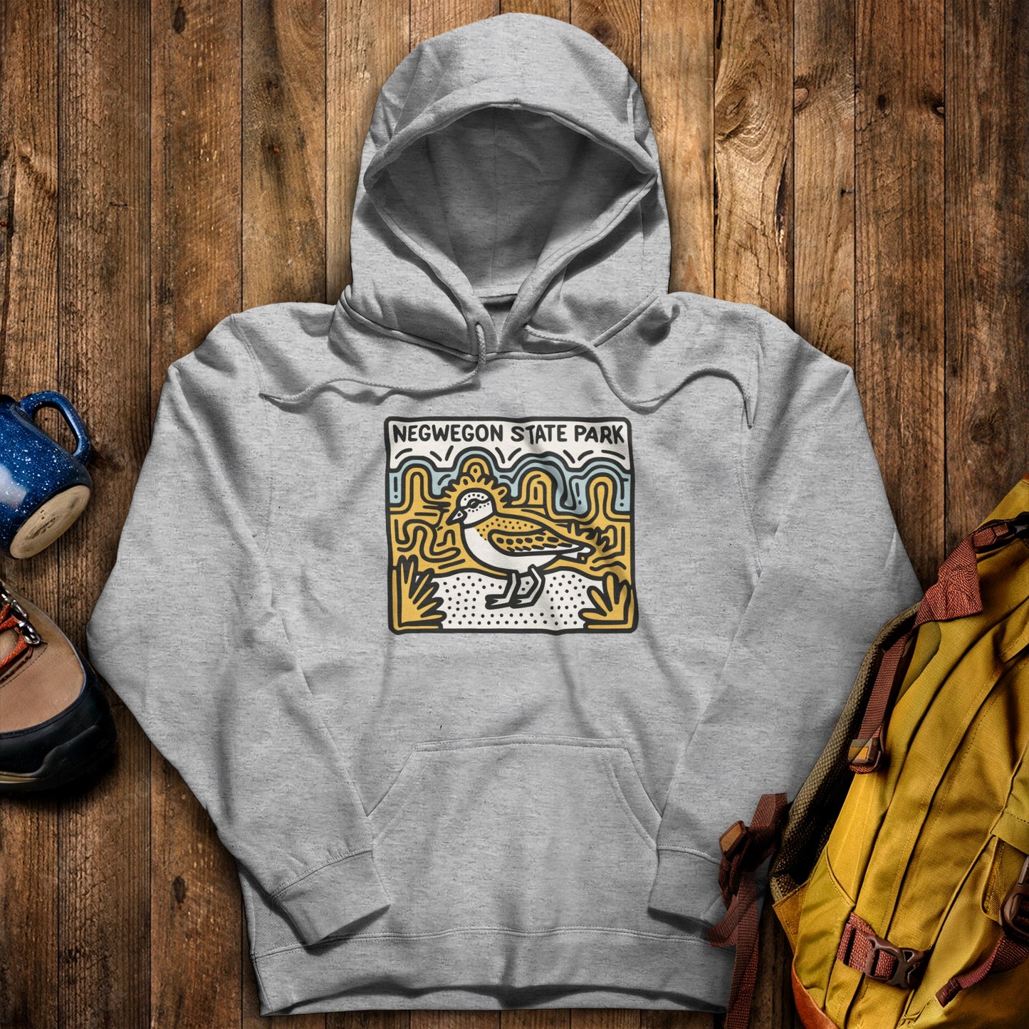 Negwegon State Park Hoodie Sport Grey Adventure and Outdoors Themed Hoodie