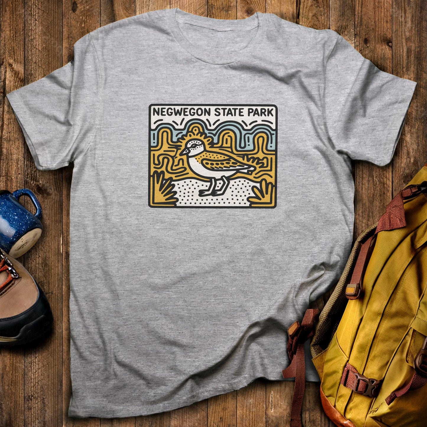 Negwegon State Park T-Shirt Sport Grey Adventure and Outdoors Themed T-Shirt