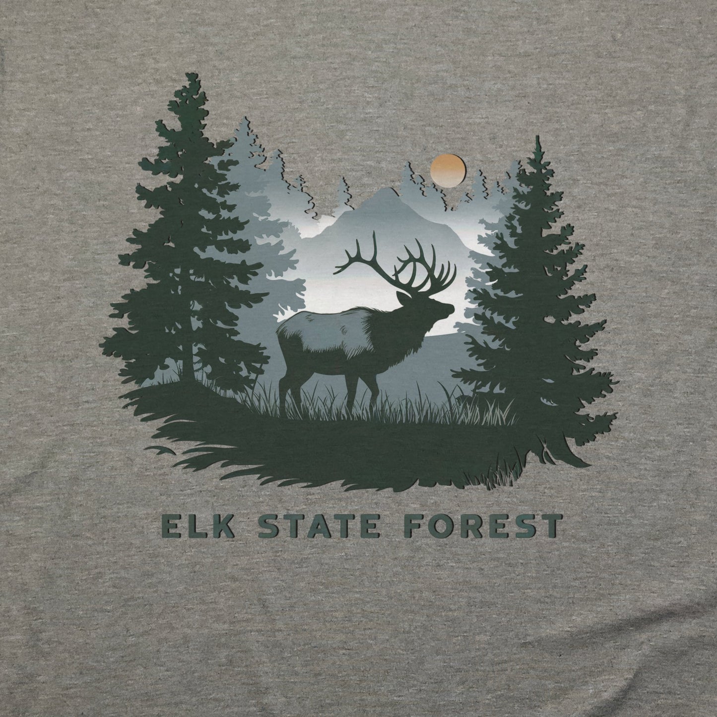 Elk State Forest T-Shirt Adventure and Outdoors Themed T-Shirt