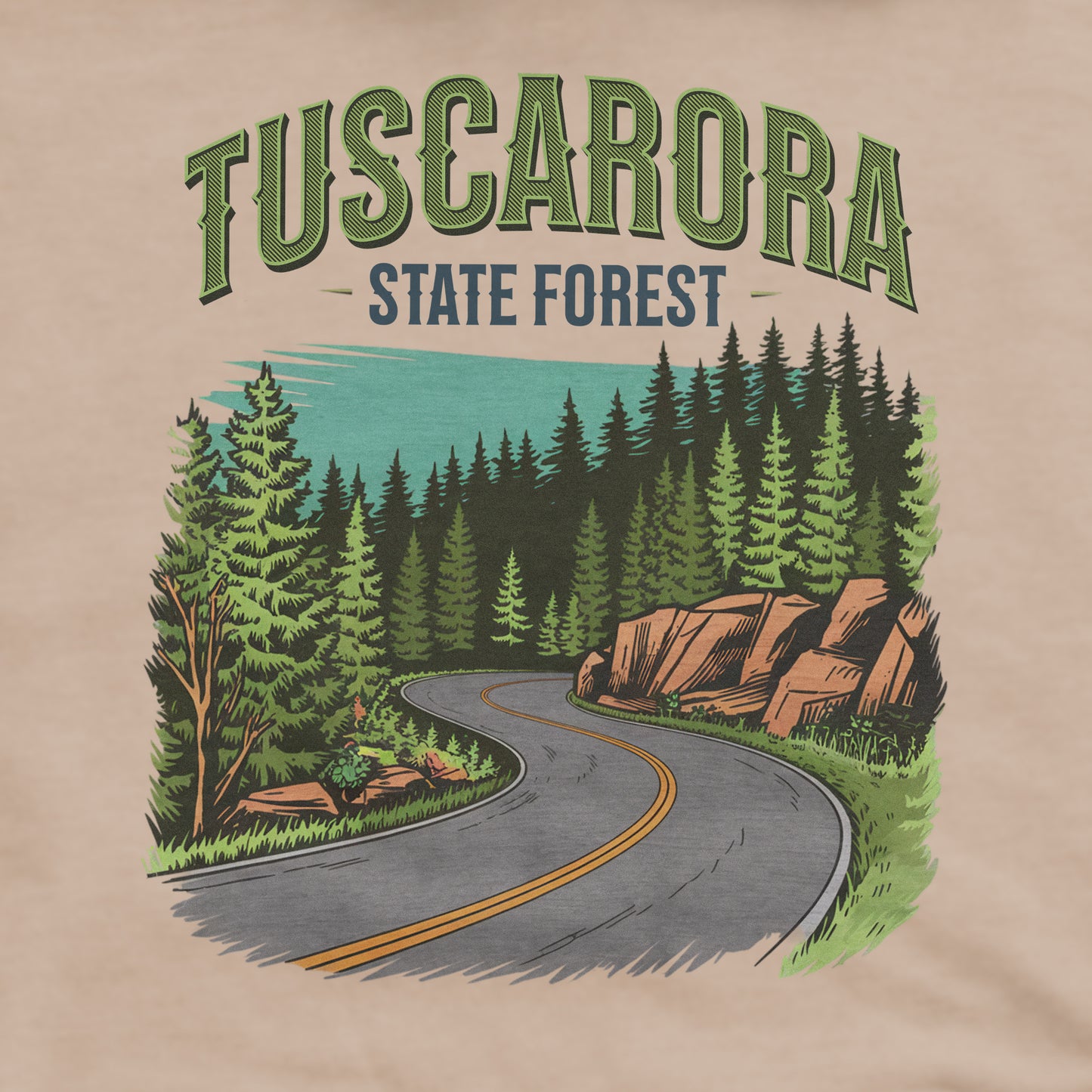 Tuscarora State Forest Crewneck Sweatshirt Adventure and Outdoors Themed Sweatshirt