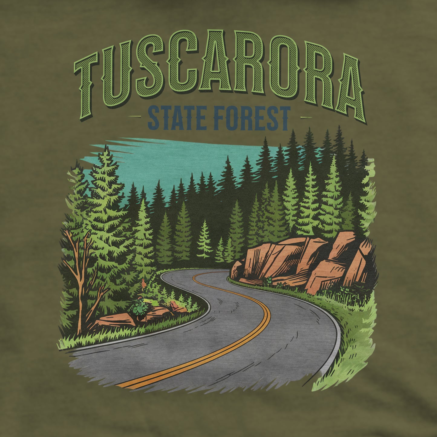 Tuscarora State Forest Crewneck Sweatshirt Adventure and Outdoors Themed Sweatshirt