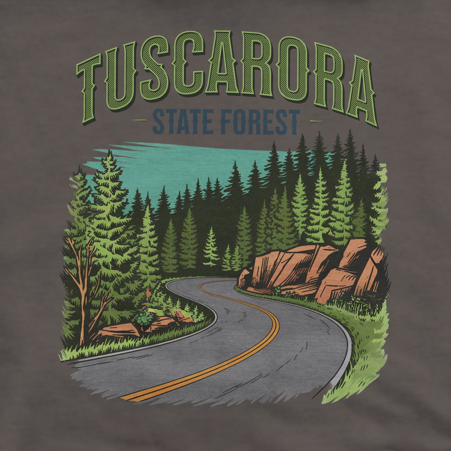 Tuscarora State Forest Crewneck Sweatshirt Adventure and Outdoors Themed Sweatshirt