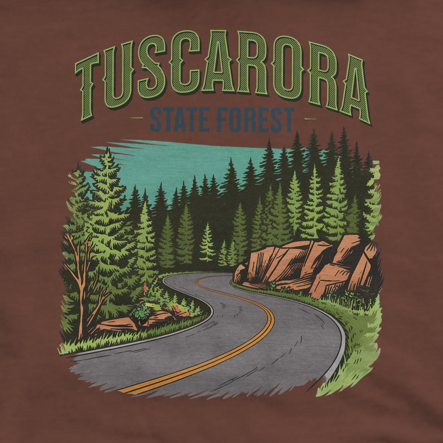 Tuscarora State Forest Crewneck Sweatshirt Adventure and Outdoors Themed Sweatshirt