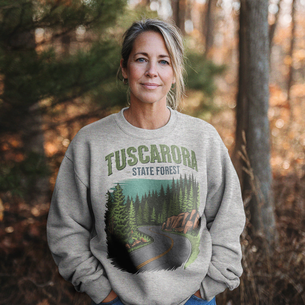 Tuscarora State Forest Crewneck Sweatshirt Adventure and Outdoors Themed Sweatshirt