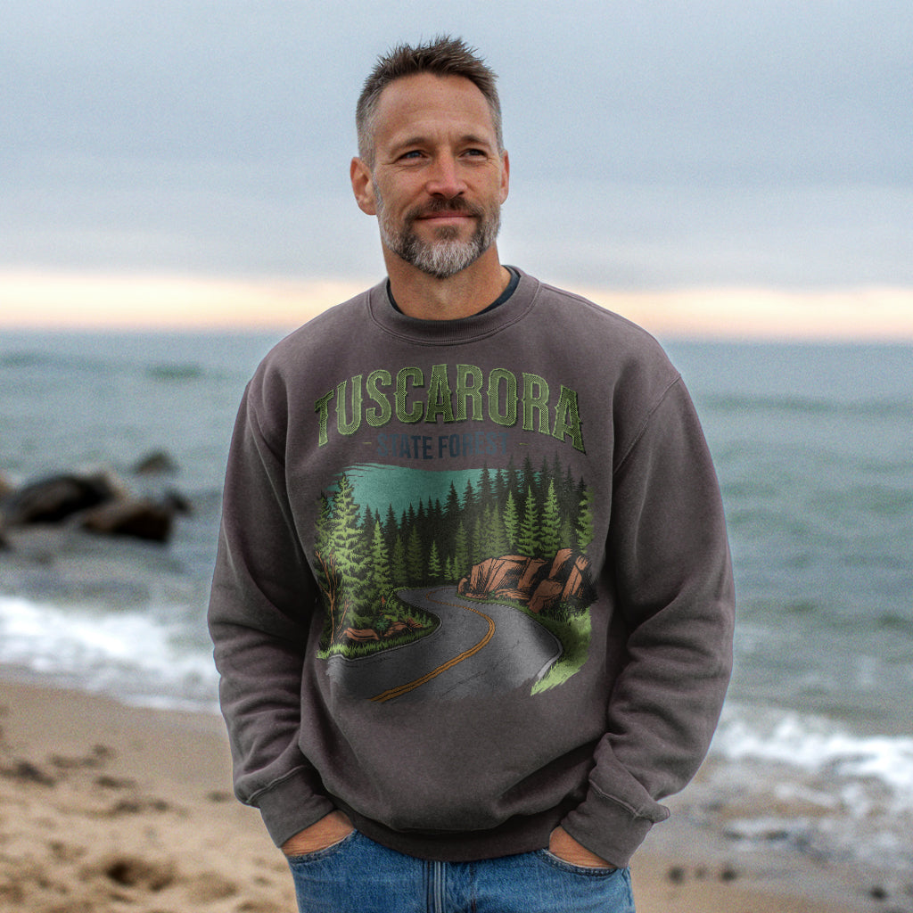 Tuscarora State Forest Crewneck Sweatshirt Adventure and Outdoors Themed Sweatshirt