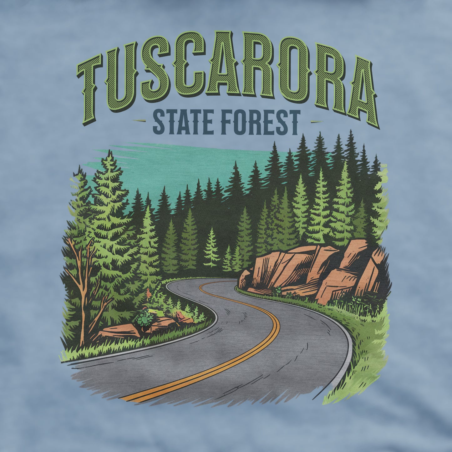Tuscarora State Forest Crewneck Sweatshirt Adventure and Outdoors Themed Sweatshirt